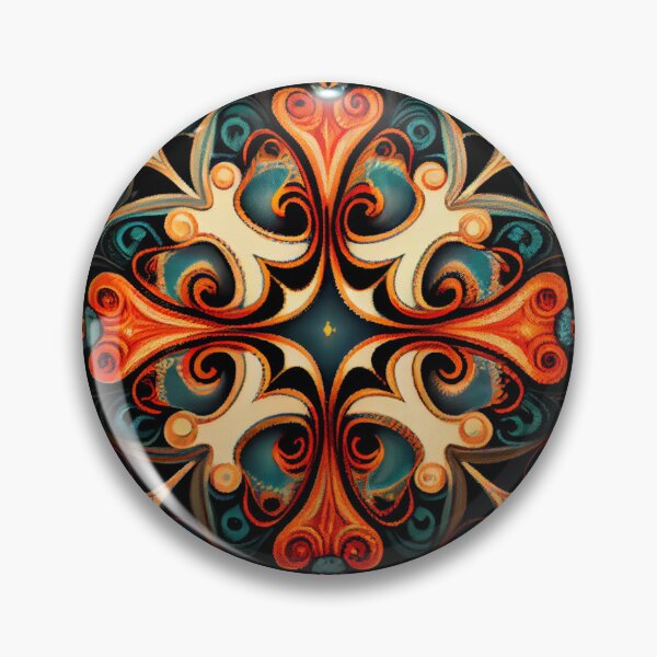 Item preview, Formal Crafty Dazzling Eclectic Pattern Digital Painting designed and sold by CodeAndColors.