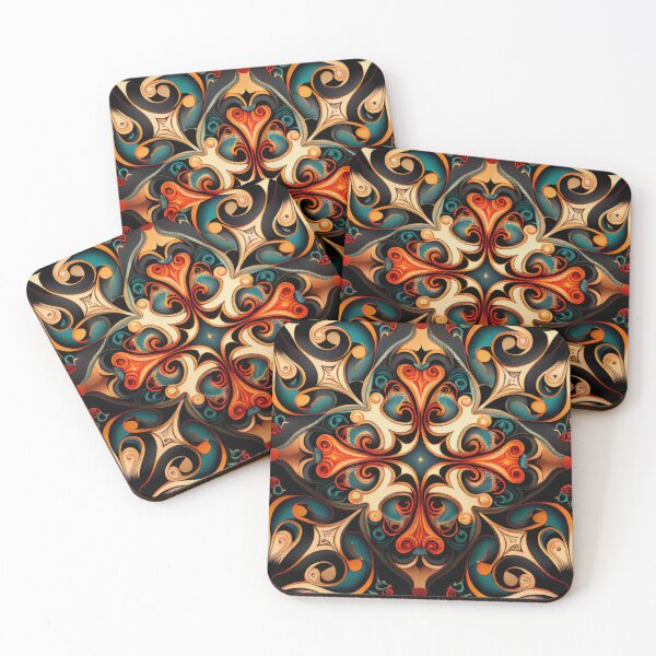 Item preview, Formal Crafty Dazzling Eclectic Pattern Digital Painting designed and sold by CodeAndColors.
