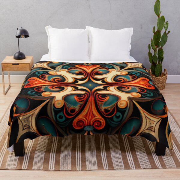 Item preview, Formal Crafty Dazzling Eclectic Pattern Digital Painting designed and sold by CodeAndColors.