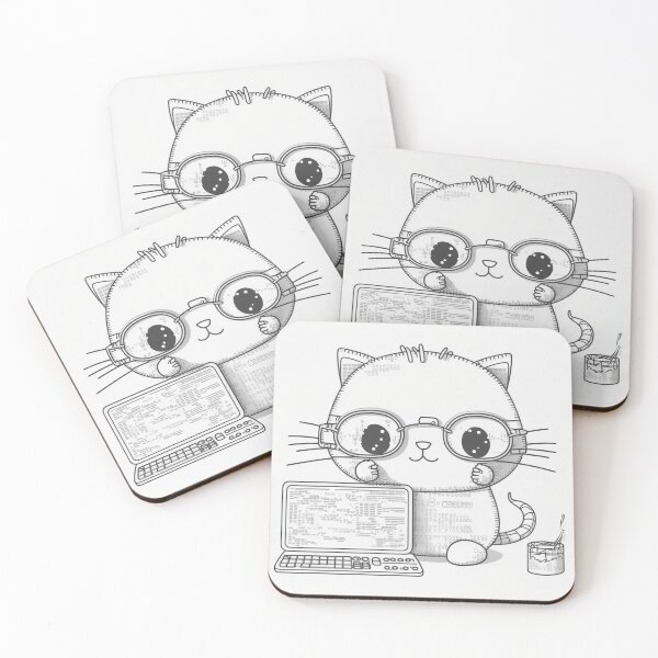 Item preview, PROgrammer cat coding the matrix designed and sold by NxtGenArt.