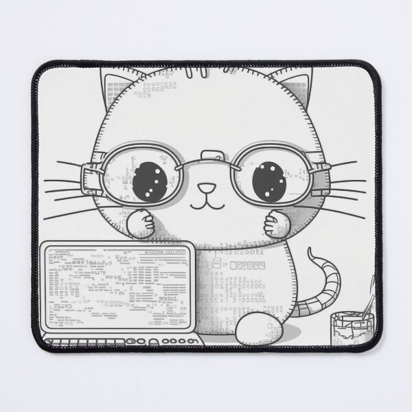 Item preview, PROgrammer cat coding the matrix designed and sold by NxtGenArt.