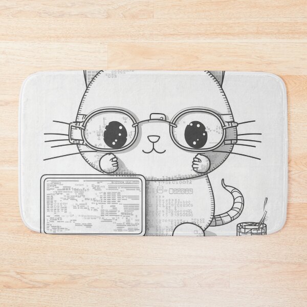 Item preview, PROgrammer cat coding the matrix designed and sold by NxtGenArt.