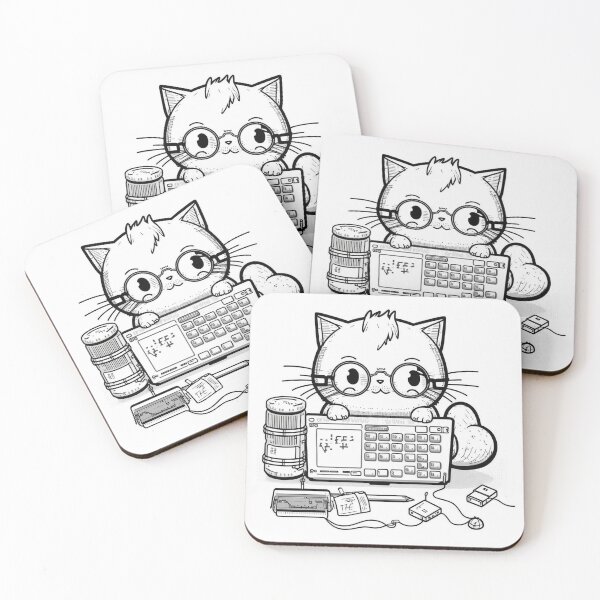 Item preview, Cat does some serious beep booping designed and sold by NxtGenArt.