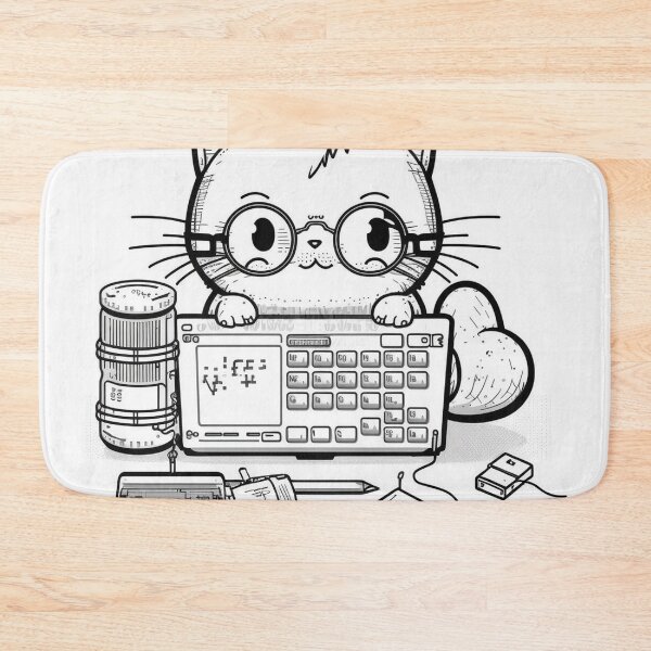 Item preview, Cat does some serious beep booping designed and sold by NxtGenArt.