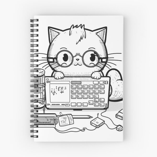 Item preview, Cat does some serious beep booping designed and sold by NxtGenArt.