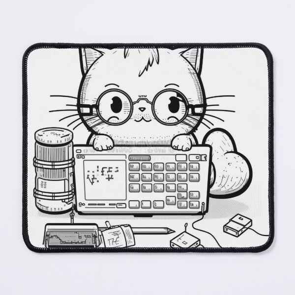 Item preview, Cat does some serious beep booping designed and sold by NxtGenArt.
