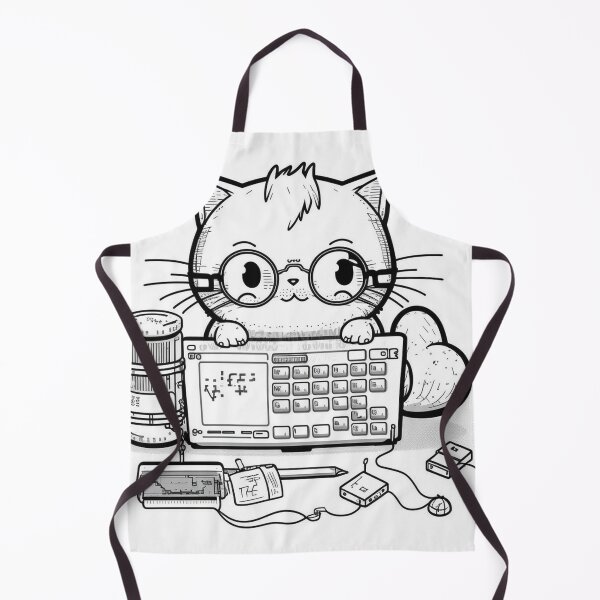 Item preview, Cat does some serious beep booping designed and sold by NxtGenArt.