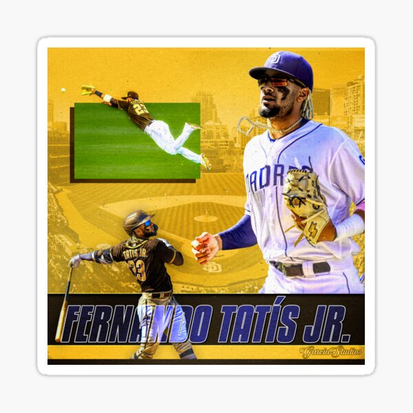 Fernando Tatis Jr Jersey  Sticker for Sale by athleteart20