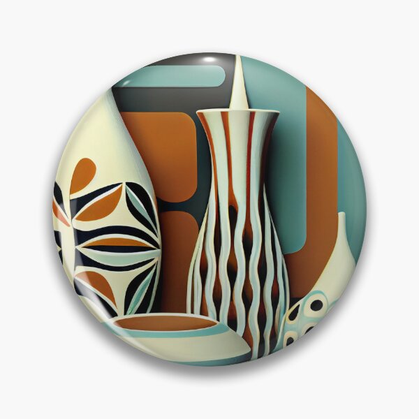 Artikelvorschau, Ceramic Contemporary Midcentury Modern Pattern Digital Painting entworfen und verkauft von CodeAndColors.