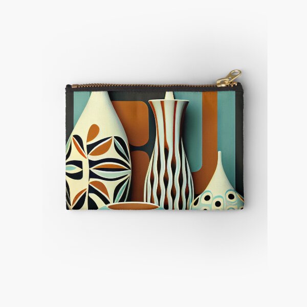 Aperçu de l'œuvre Ceramic Contemporary Midcentury Modern Pattern Digital Painting créée et vendue par CodeAndColors.