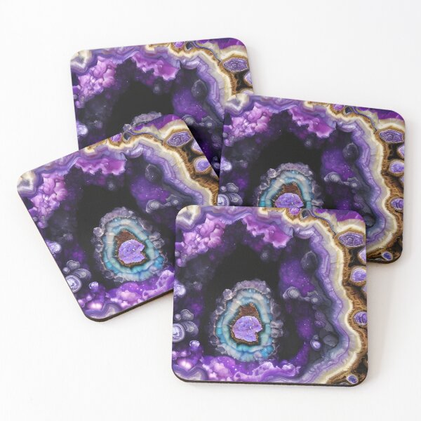 Item preview, Fantasy Geode colorful geology art series designed and sold by Glimmersmith.