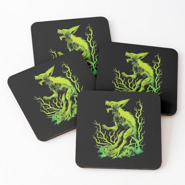 Item preview, Vintage Green Chupacabra Drawing - Cryptid Creature Art designed and sold by All Souls Dream.