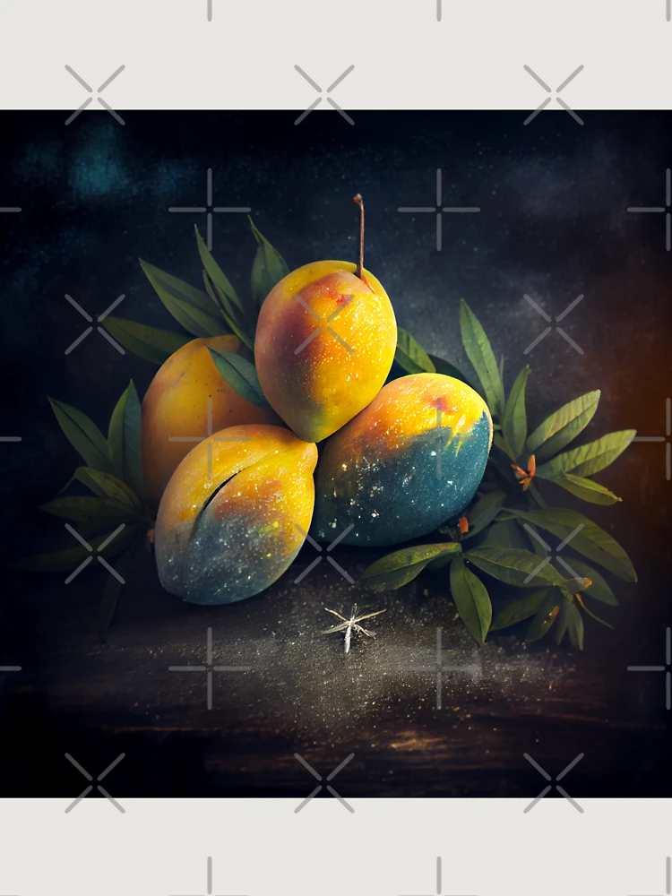 Thumbnail 6 von 6, Premium Oversized Pullover, Mangoes Pine and a Sparkle Digital Painting designt und verkauft von CodeAndColors.