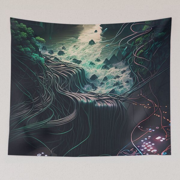 Item preview, Electric wires in a river current designed and sold by RK - Shop.