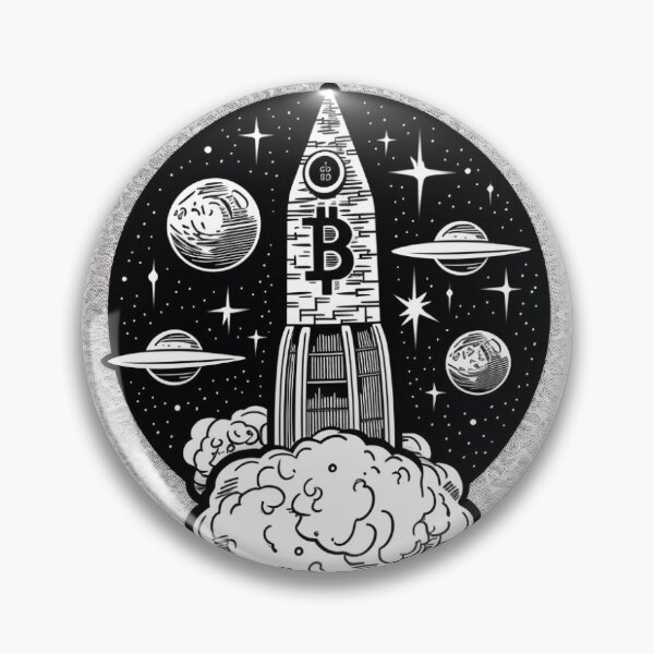 Item preview, Bitcoin rocketing to the moon designed and sold by jaybo75.