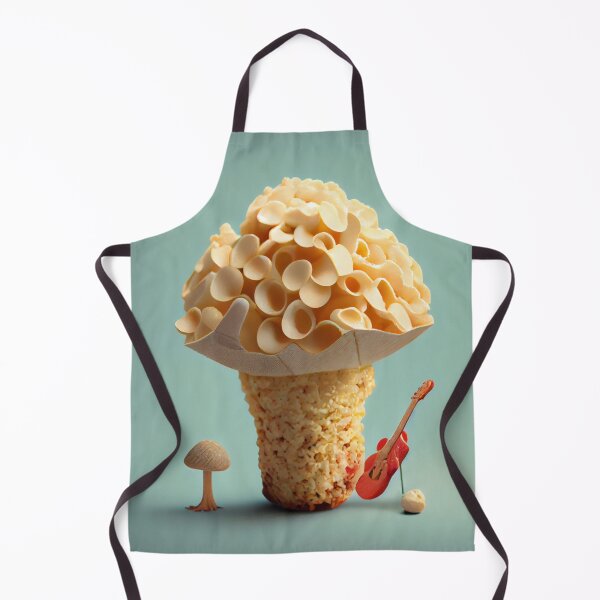 Aperçu de l'œuvre Popcorn Strumming and Mushrooms Digital Painting créée et vendue par CodeAndColors.
