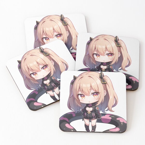Item preview, A Beautiful Cute Chibi Girl With a Snake Sticker Very Kawaii designed and sold by HikariAtelier.