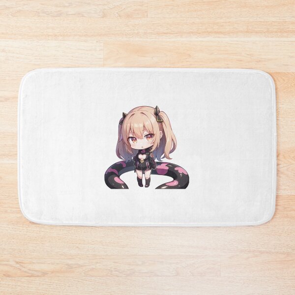 Item preview, A Beautiful Cute Chibi Girl With a Snake Sticker Very Kawaii designed and sold by HikariAtelier.