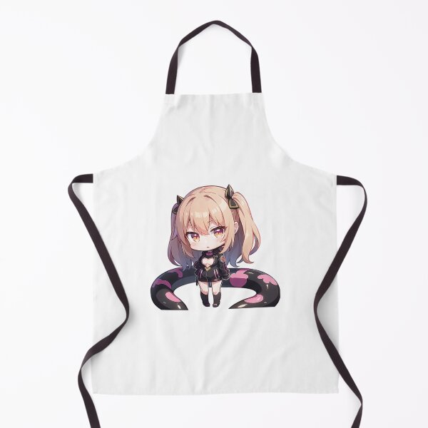 Item preview, A Beautiful Cute Chibi Girl With a Snake Sticker Very Kawaii designed and sold by HikariAtelier.