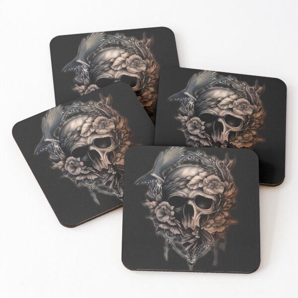 Item preview, Flowery skull designed and sold by Nickyvb.