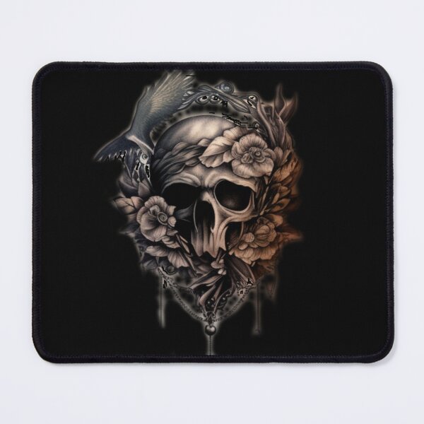 Item preview, Flowery skull designed and sold by Nickyvb.