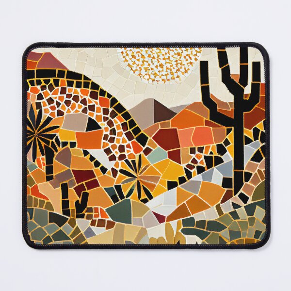 Artikelvorschau, Fine Mosaic Desert Modern Pattern Digital Painting entworfen und verkauft von CodeAndColors.