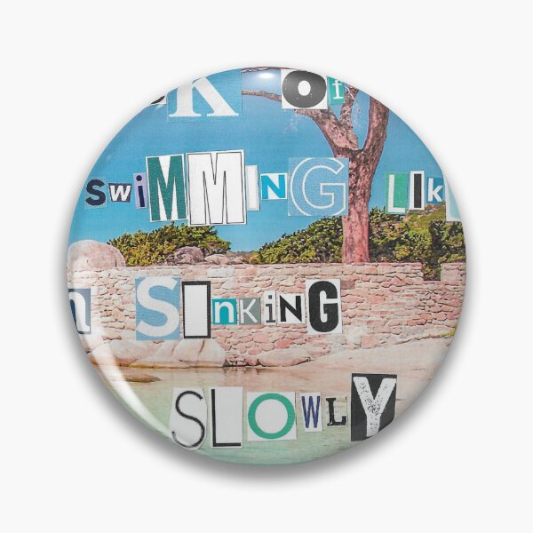Item preview, Booth Atlantic Skinny Dipping Collage Sticker Art designed and sold by charlyned.