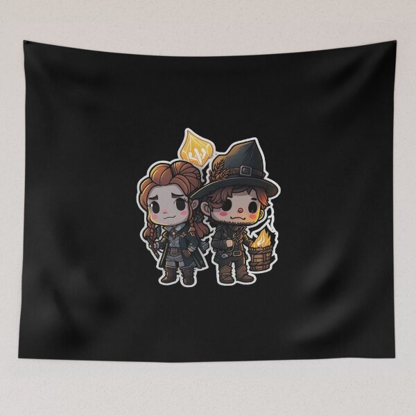 Item preview, Cute Chibi Sis Vs Bro Adventurers designed and sold by RoboRembrandt.