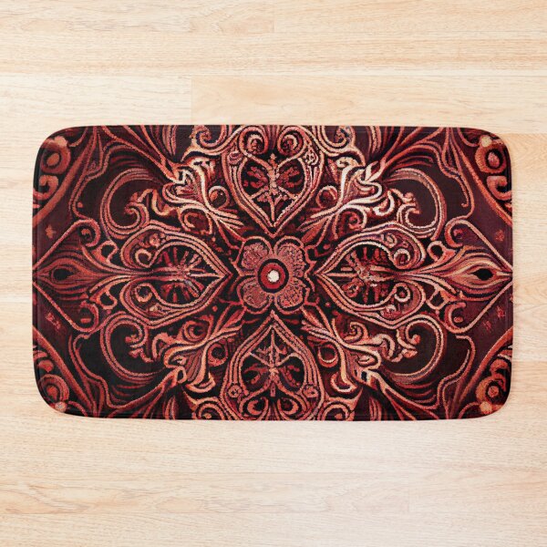 Item preview, Fine Muted Red Traditional Pattern Digital Painting designed and sold by CodeAndColors.