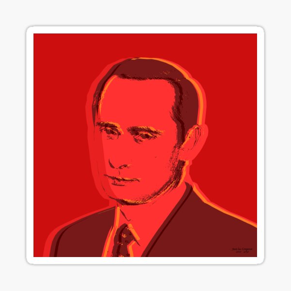 Custom pop art - Putin Sticker