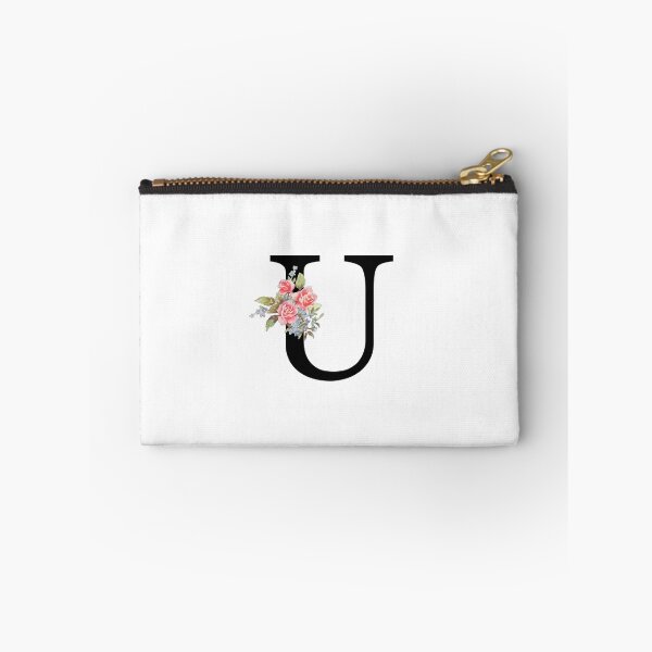 Item preview, Letter U Botanical Monogram U Floral Pink Rose Flowers U Initial designed and sold by inspirationzgal.