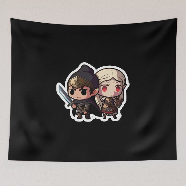 Item preview, Cute Chibi Sis Vs Bro Adventurers designed and sold by RoboRembrandt.