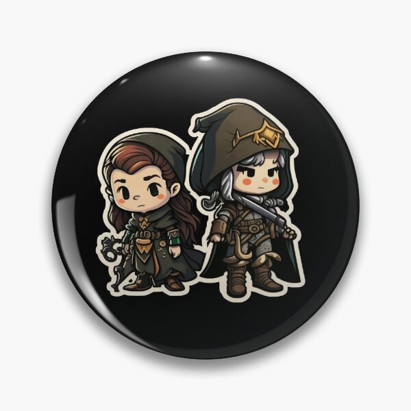 Item preview, Cute Chibi Sis Vs Bro Adventurers designed and sold by RoboRembrandt.