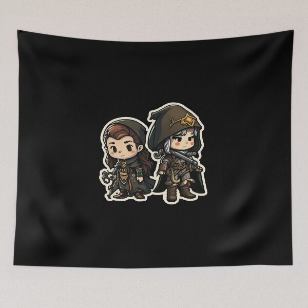 Item preview, Cute Chibi Sis Vs Bro Adventurers designed and sold by RoboRembrandt.