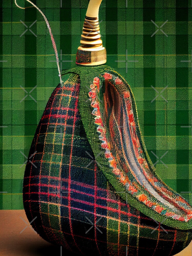 Imagen 4 de 4, Funda de iPhone con la obra A Cucumbers Quivering Tassel on a Zigzag Tartan Digital Painting, diseñada y vendida por CodeAndColors.
