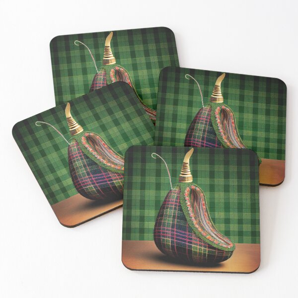 Item preview, A Cucumbers Quivering Tassel on a Zigzag Tartan Digital Painting designed and sold by CodeAndColors.