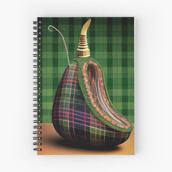 Aperçu de l'œuvre A Cucumbers Quivering Tassel on a Zigzag Tartan Digital Painting créée et vendue par CodeAndColors.