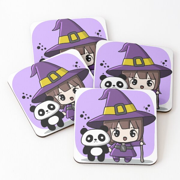Item preview, Cute witch with panda designed and sold by 3nine.