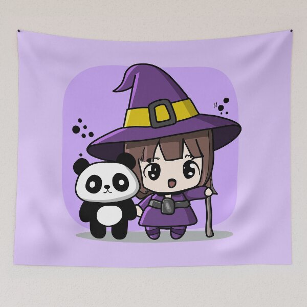 Item preview, Cute witch with panda designed and sold by 3nine.