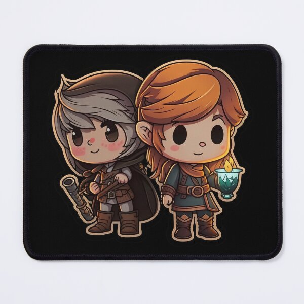 Item preview, Cute Chibi Sis Vs Bro Adventurers designed and sold by RoboRembrandt.