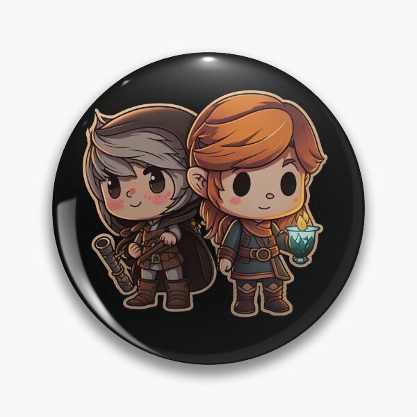 Item preview, Cute Chibi Sis Vs Bro Adventurers designed and sold by RoboRembrandt.