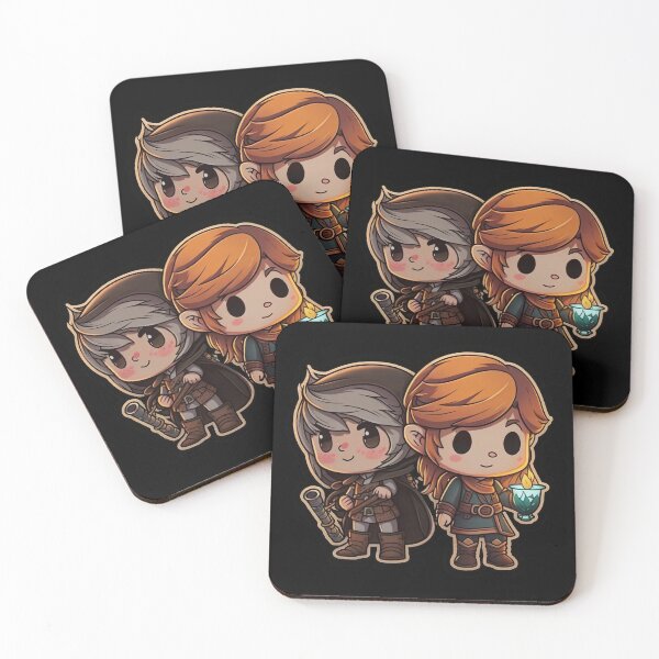 Item preview, Cute Chibi Sis Vs Bro Adventurers designed and sold by RoboRembrandt.