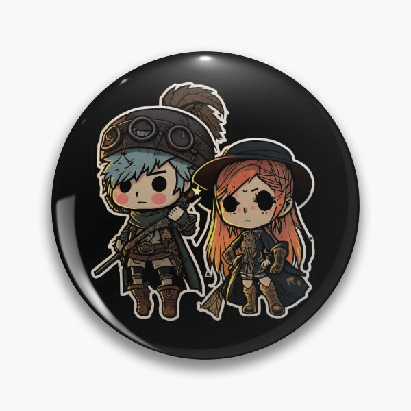 Item preview, Sis Vs Bro Cute Chibi Adventurers designed and sold by RoboRembrandt.