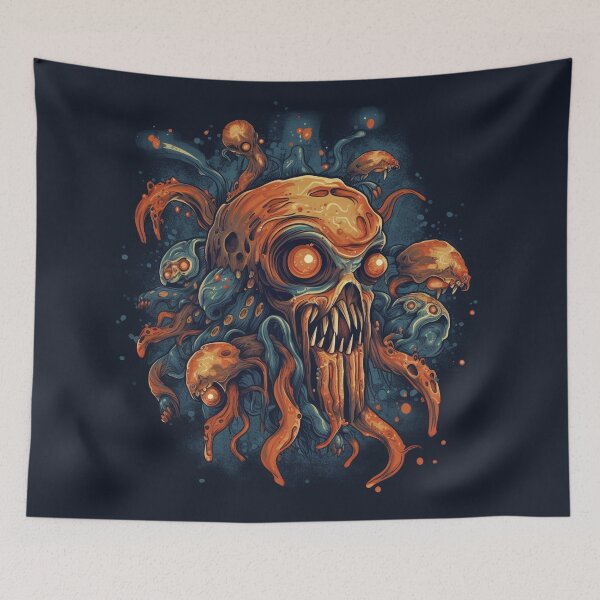Item preview, Space Demon Skull Squid Cut Out  designed and sold by JPsCreatorium.