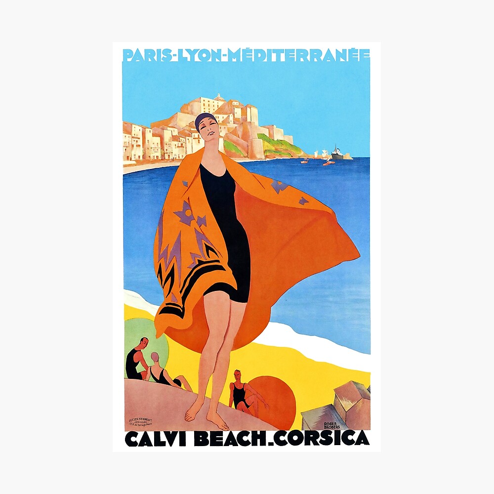 Vintage poster - La Plage de Calvi, La Corse, France Tote Bag by Vintage  Images