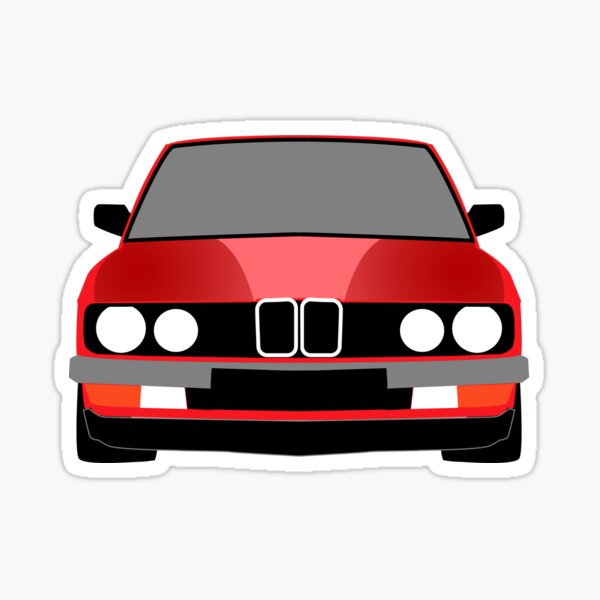 e28 classic german car Sticker