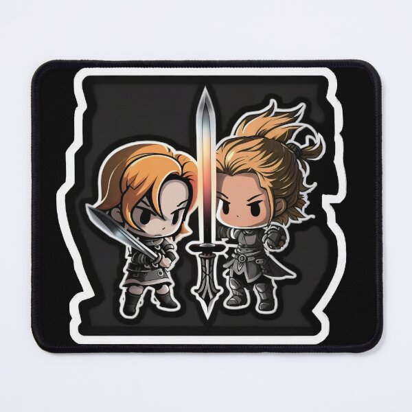 Item preview, Cute Chibi Sis Vs Bro Adventurers designed and sold by RoboRembrandt.