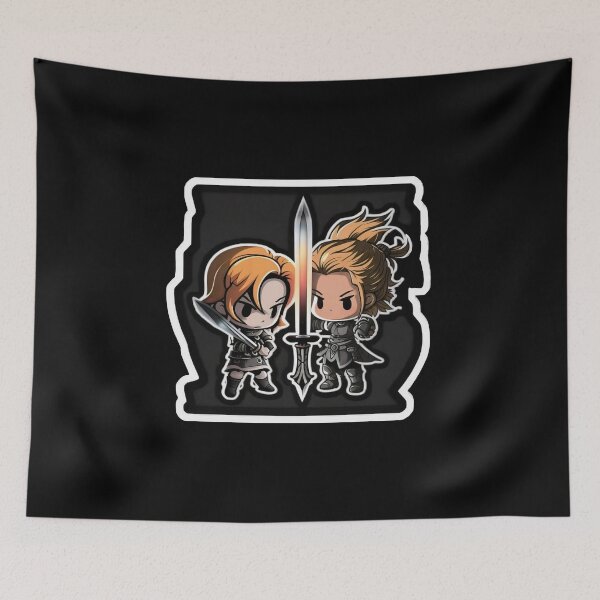 Item preview, Cute Chibi Sis Vs Bro Adventurers designed and sold by RoboRembrandt.