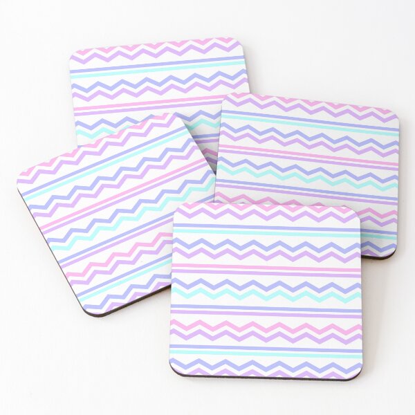 Item preview, Zigzags and Stripes (Cool-toned Pastels) designed and sold by BeJolley.