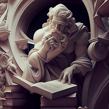 Vorschaubild zum Design Creamy Knowledge from the Library cometh Digital Painting von CodeAndColors